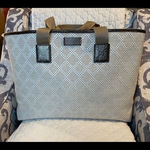 ❤️SOLD❤️Gucci Woven Raffia Diamanté Tote